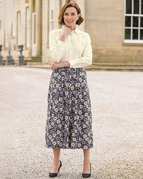 Ladies skirts with elasticated waist online
