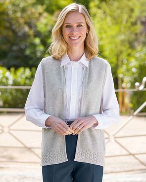 Ladies lambswool waistcoats