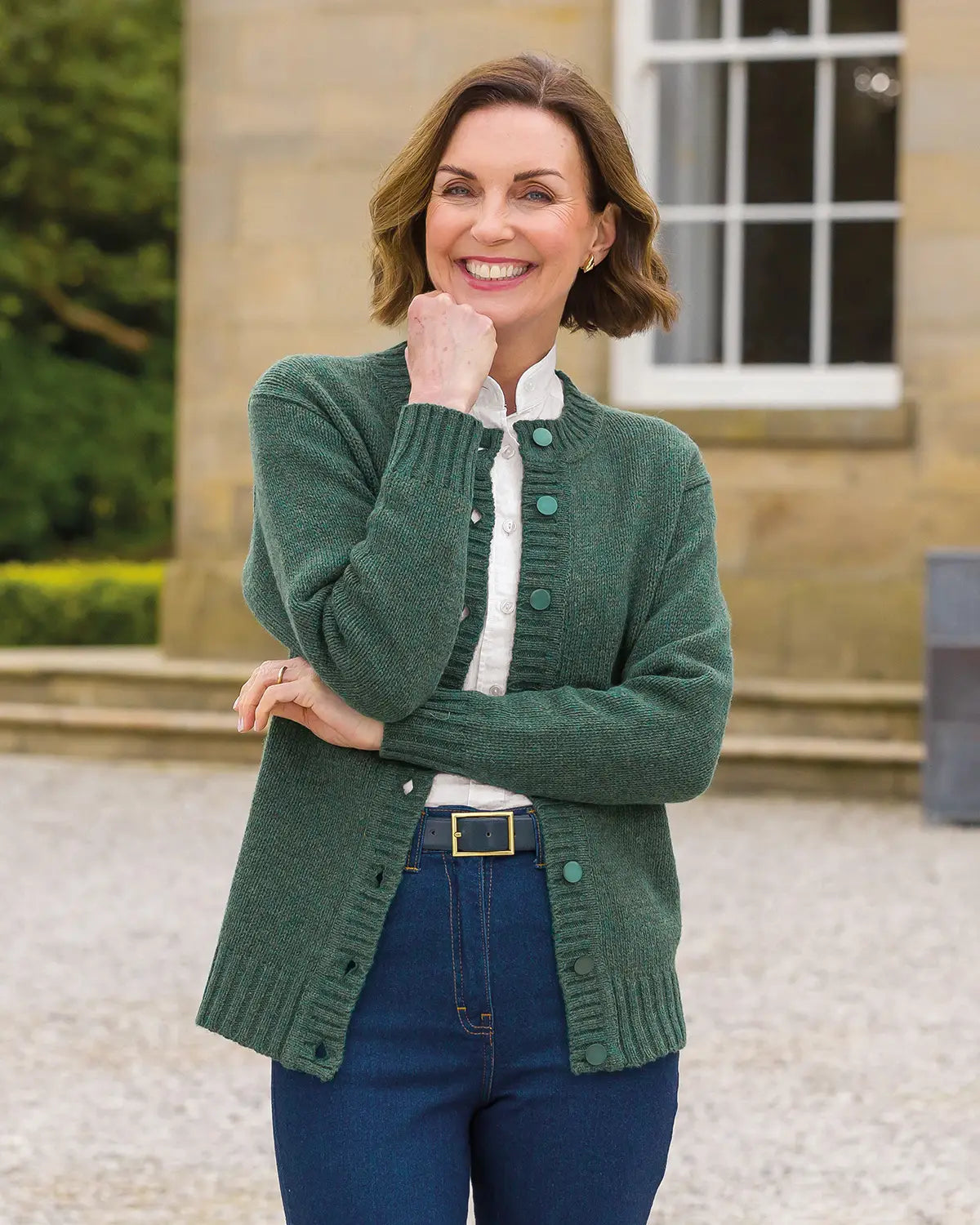 Ladies’ Pure Shetland Wool Cardigan – Holly