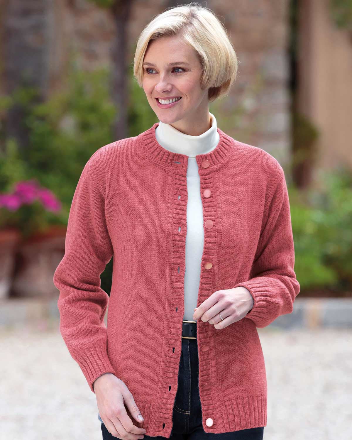 Shetland Cardigans - Geranium - Country Collection