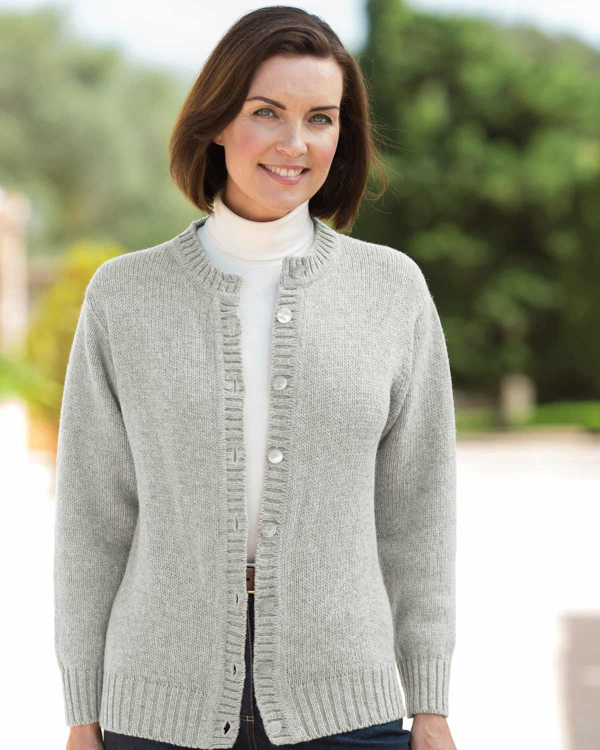Shetland Cardigans - Grey - Country Collection