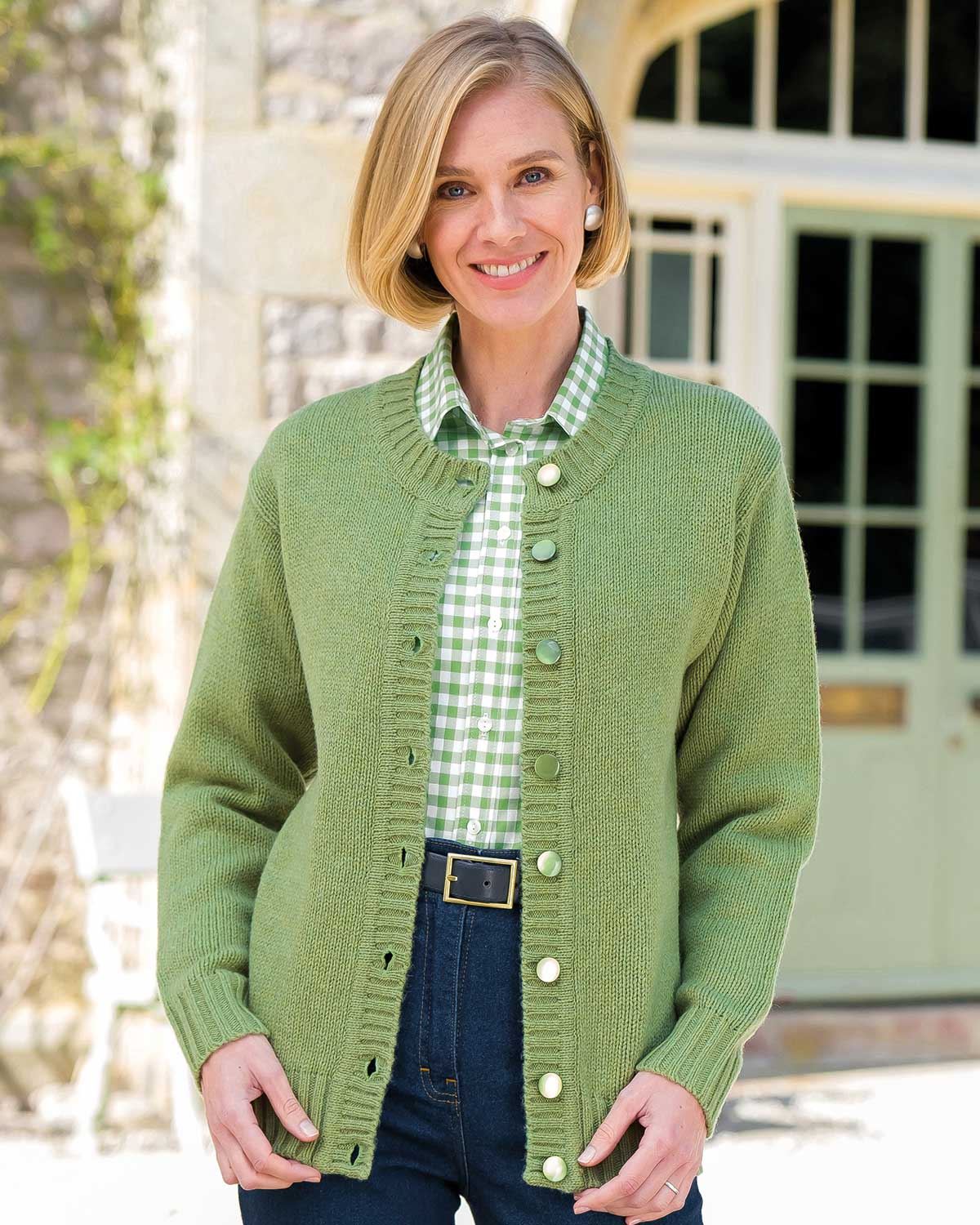 Shetland Cardigans - Kiwi - Country Collection