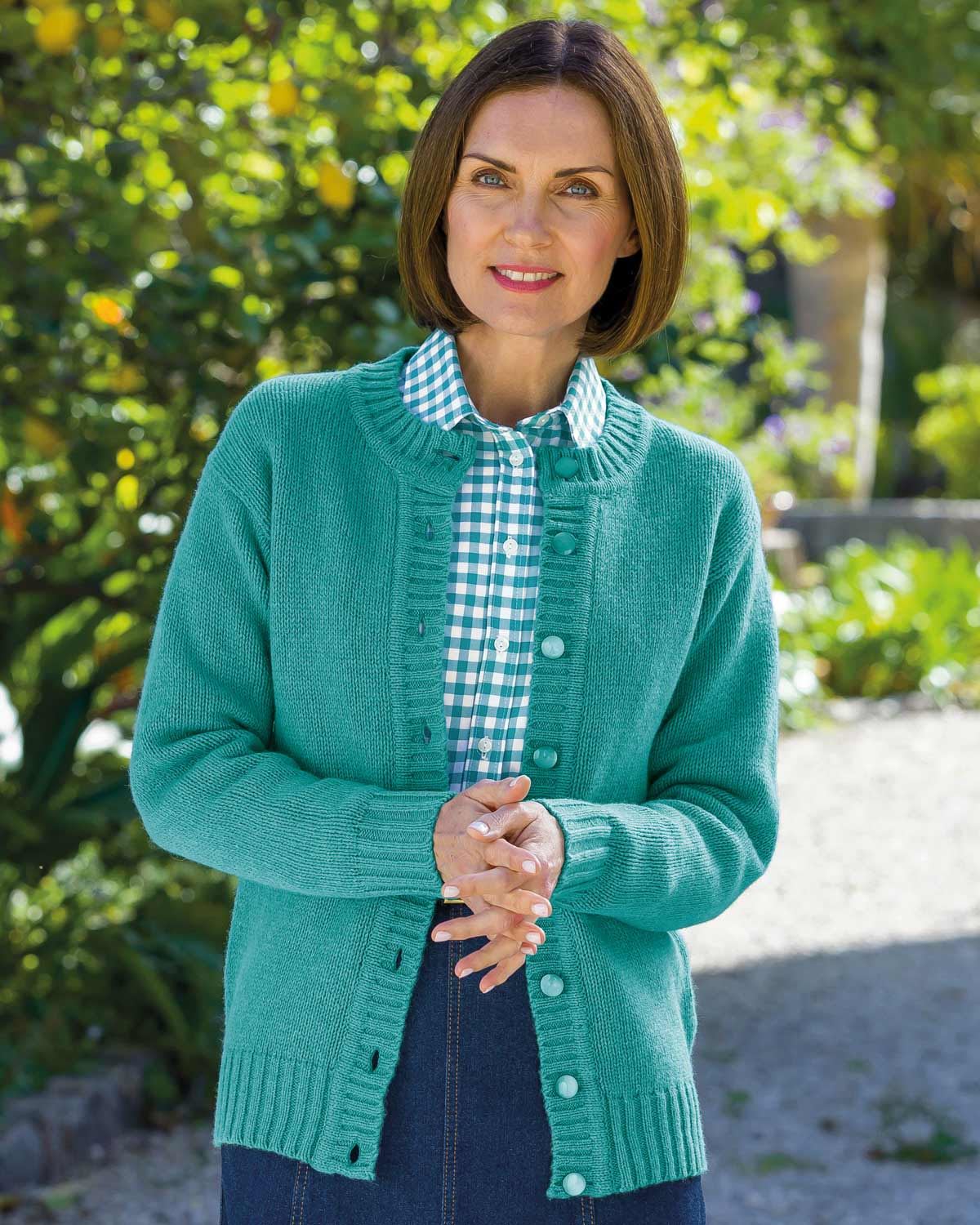 Shetland Cardigans - Aqua - Country Collection