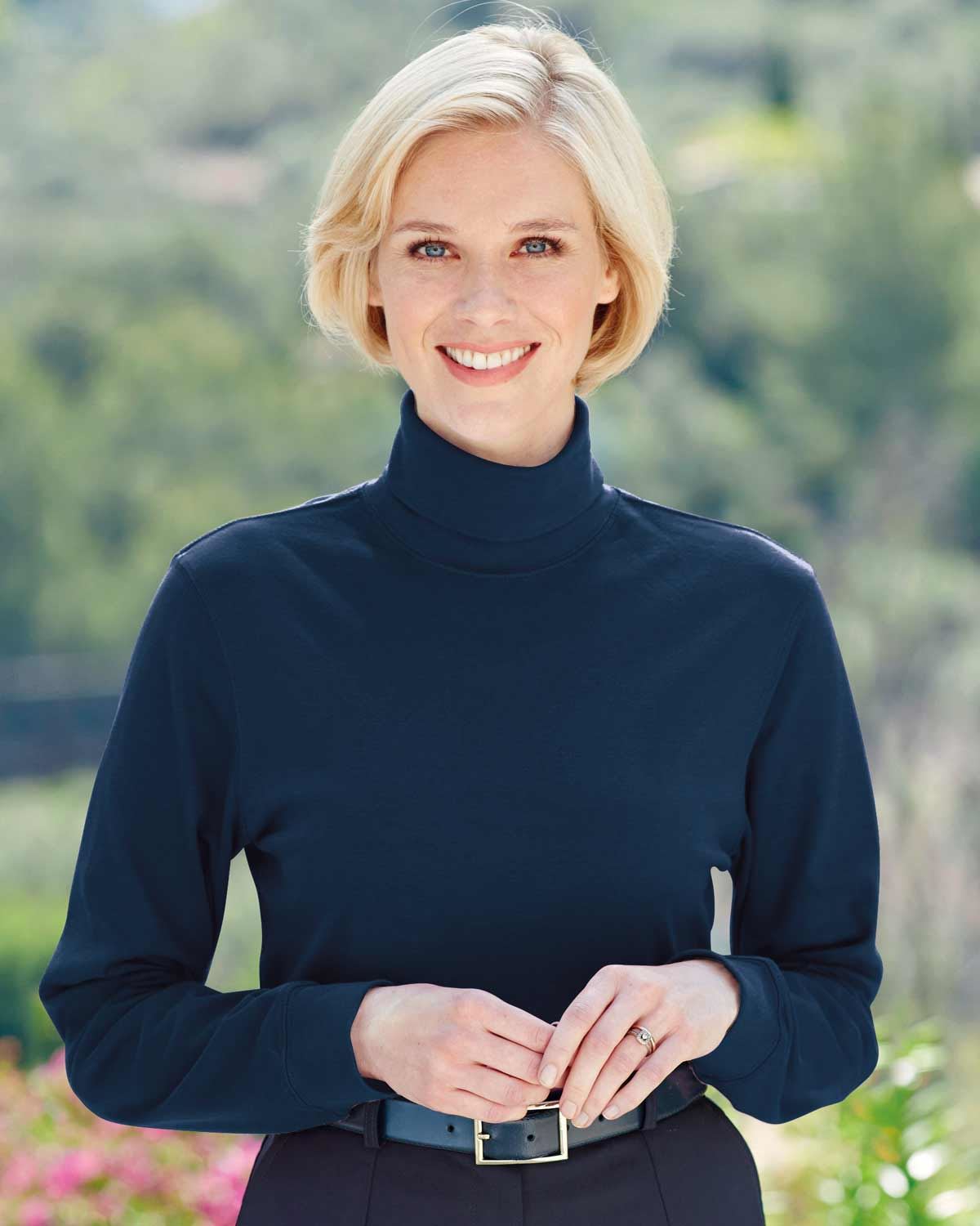 Cotton Polo Necks - Navy - Country Collection