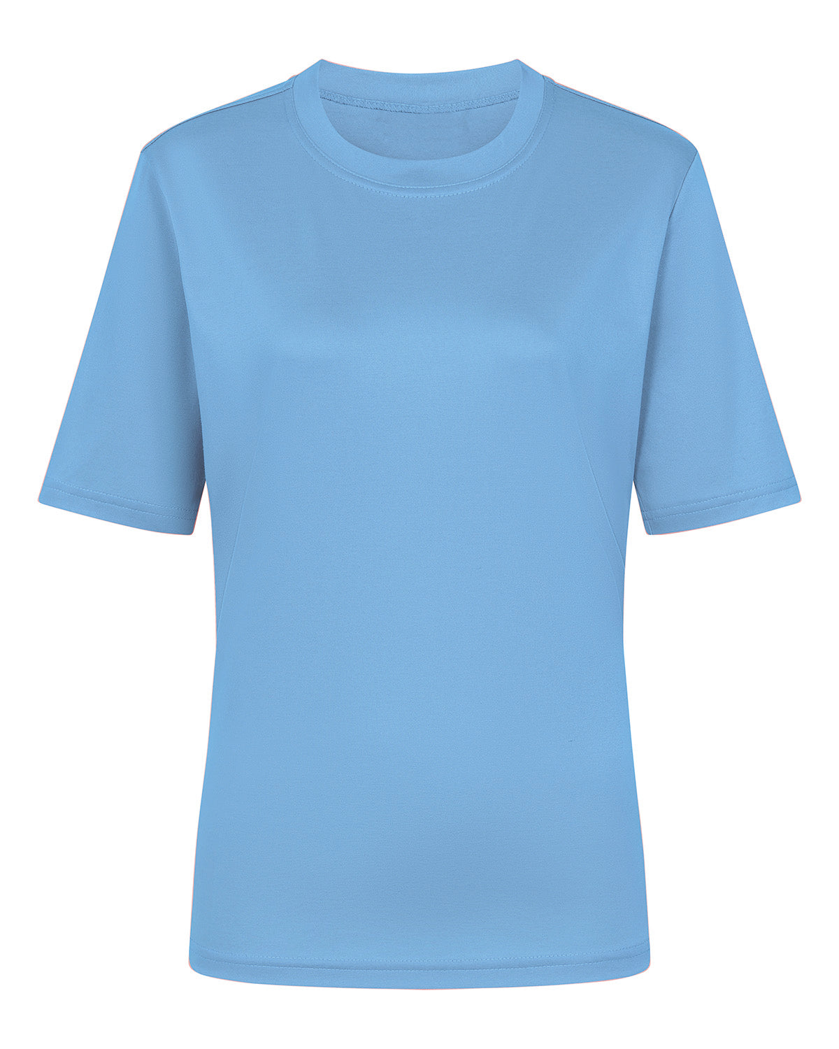 Ladies’ Silky Cotton Crew Neck Top – Cornflower
