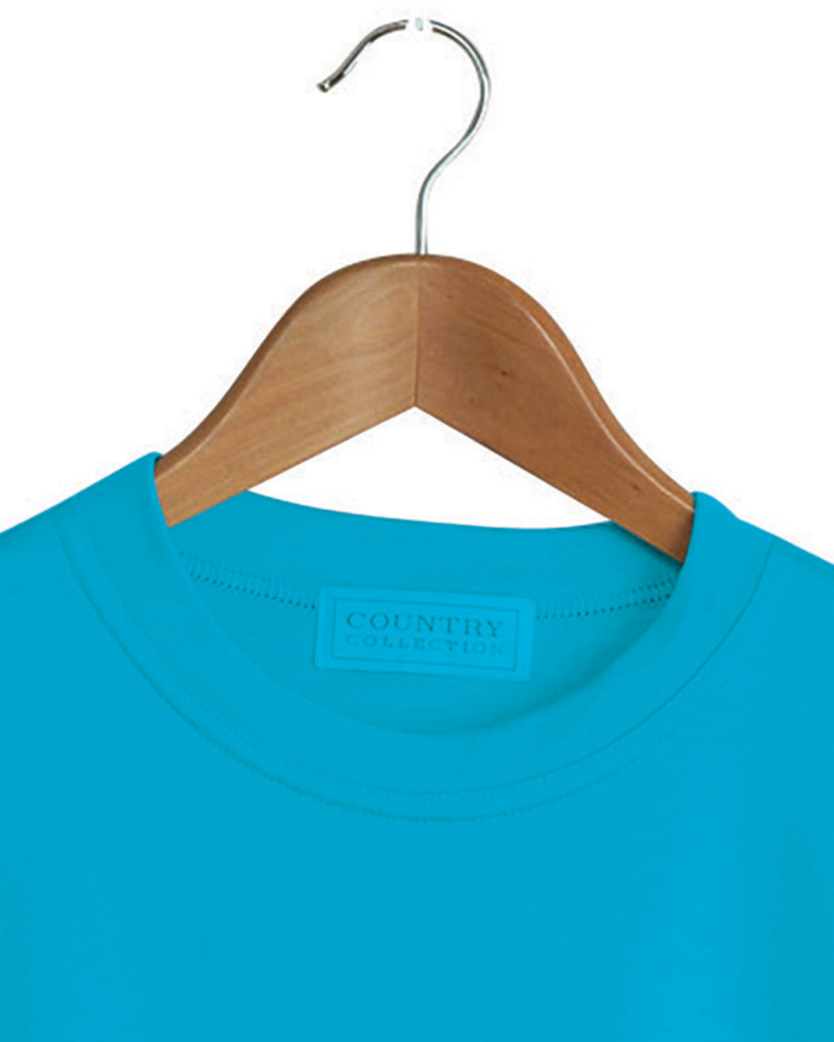 Ladies’ Silky Cotton Crew Neck Top – Lagoon