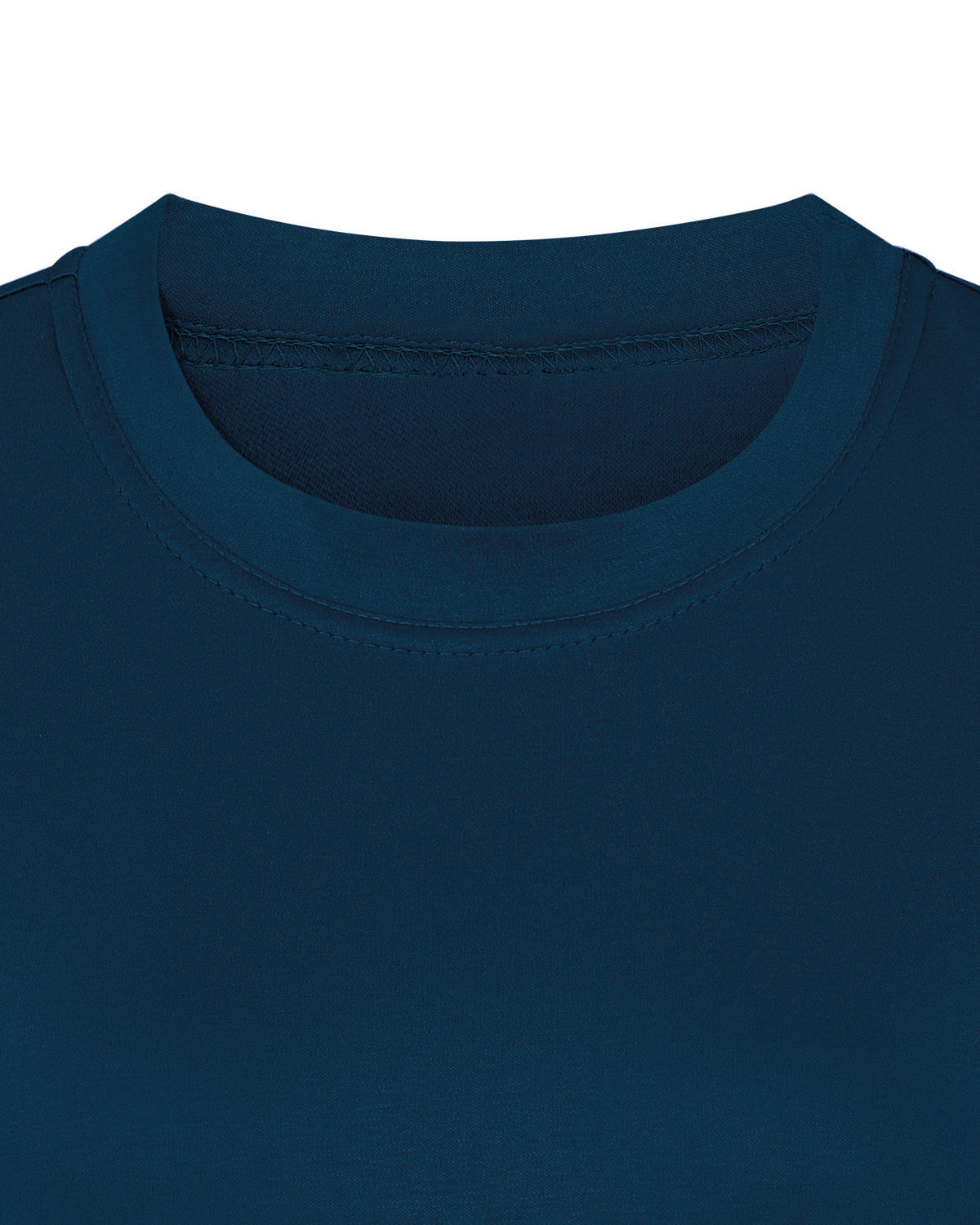 Ladies’ Silky Cotton Crew Neck Top – Navy