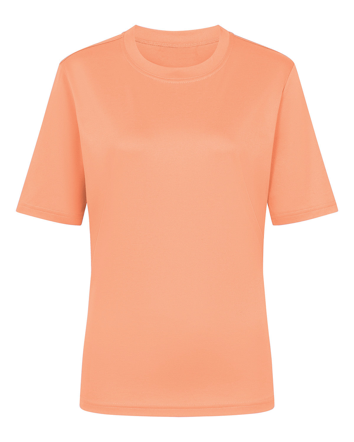 Ladies’ Silky Cotton Crew Neck Top – Papaya