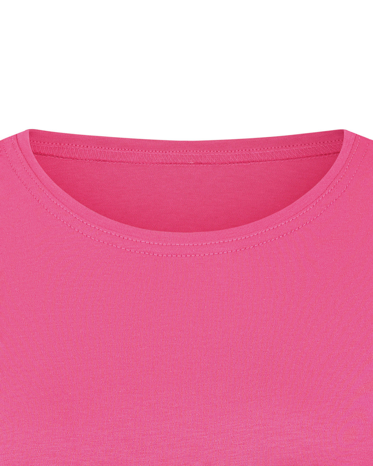 Ladies’ Silky Cotton Crew Neck Top – Raspberry