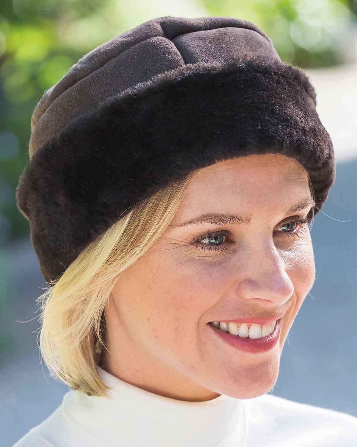 Sheepskin Hat - Brown - Country Collection
