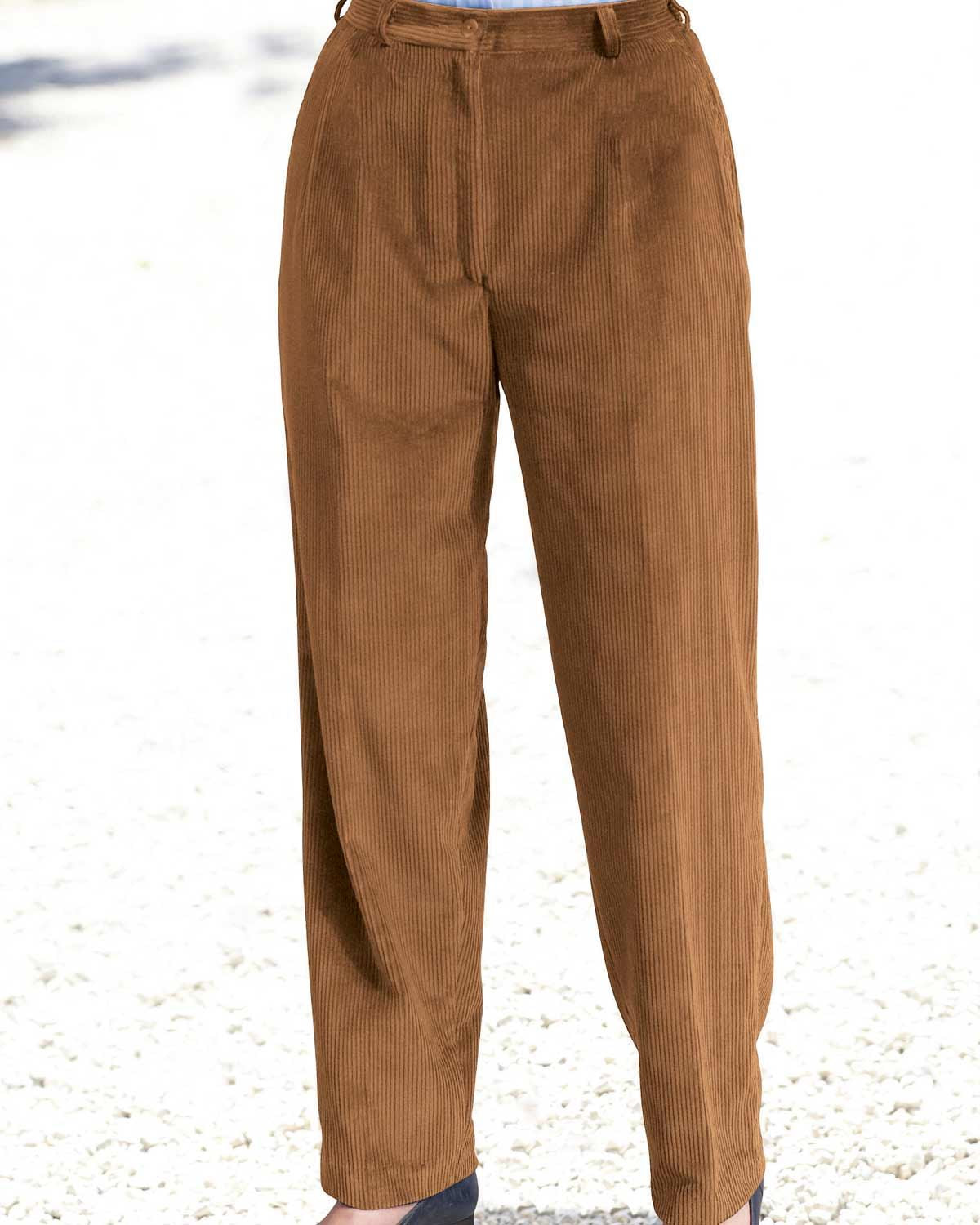 Corduroy Trousers  Ladies - Camel - Country Collection