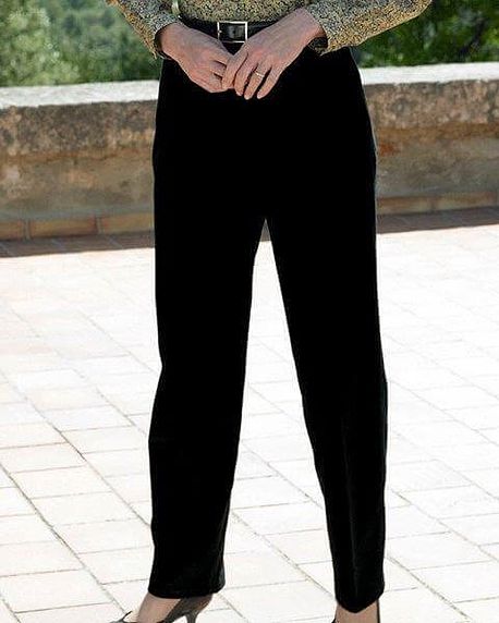 Corduroy Trousers  Ladies - Black - Country Collection