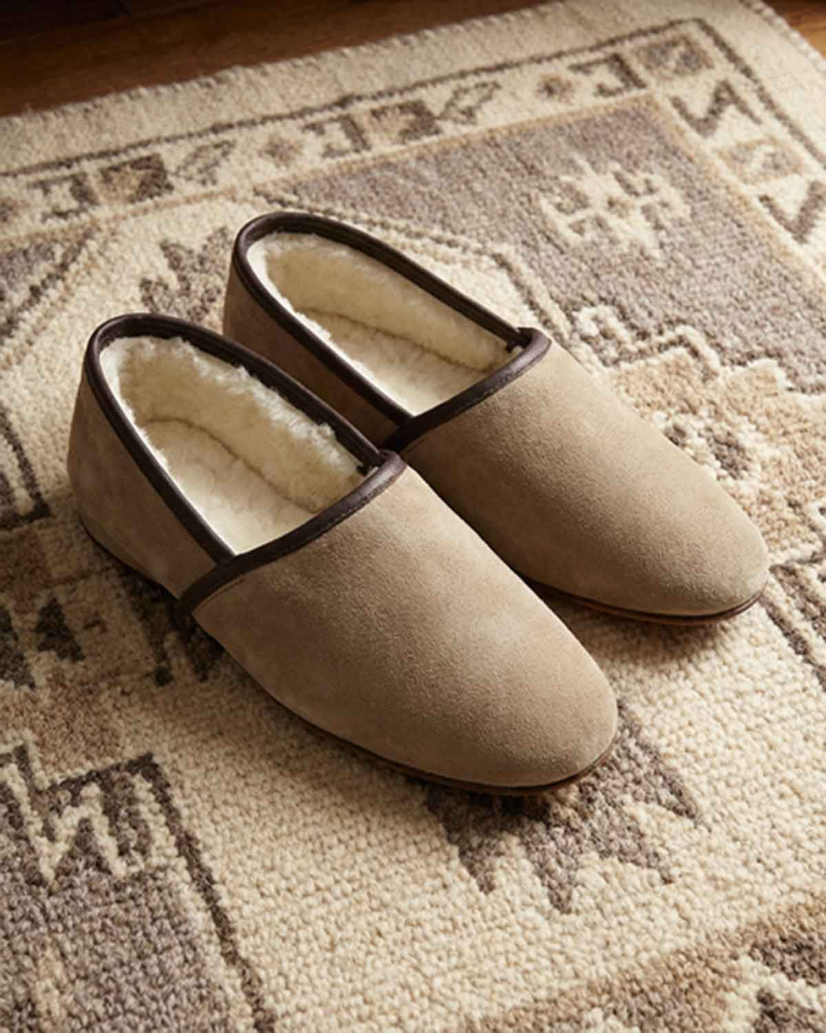 Men's Slippers Sheepskin - Brown - Country Collection