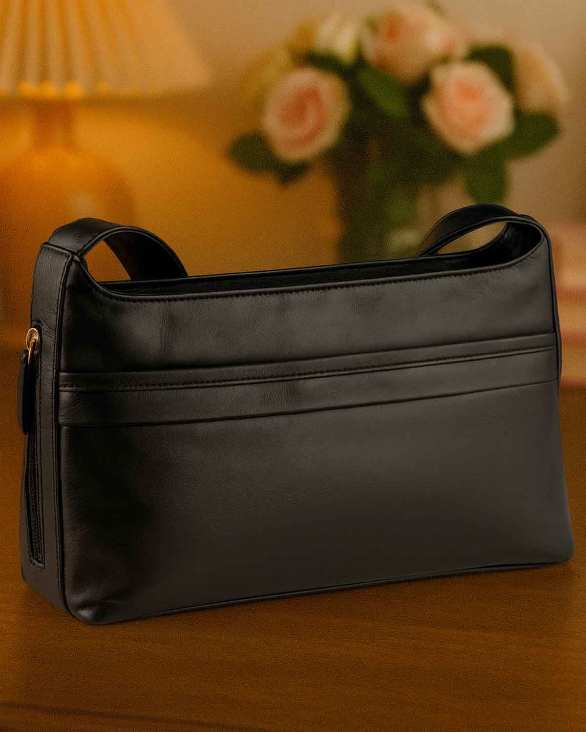 Leather Bag - Black - Country Collection