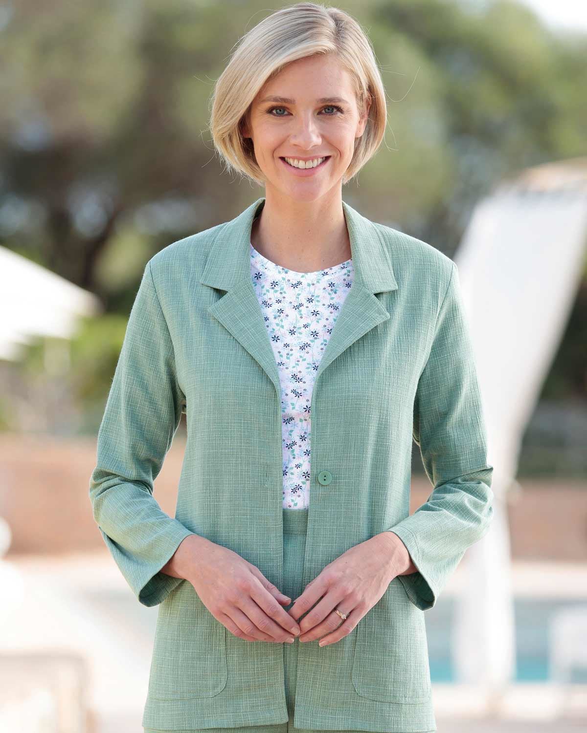 Polly Jacket - Eucalyptus - Country Collection