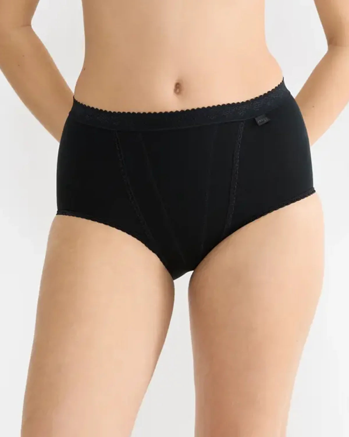Sloggi Maxi Control Cotton Briefs 2 Pack – Black