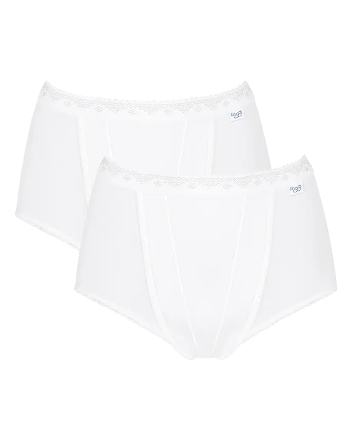 Sloggi Maxi Control Cotton Briefs 2 Pack – White