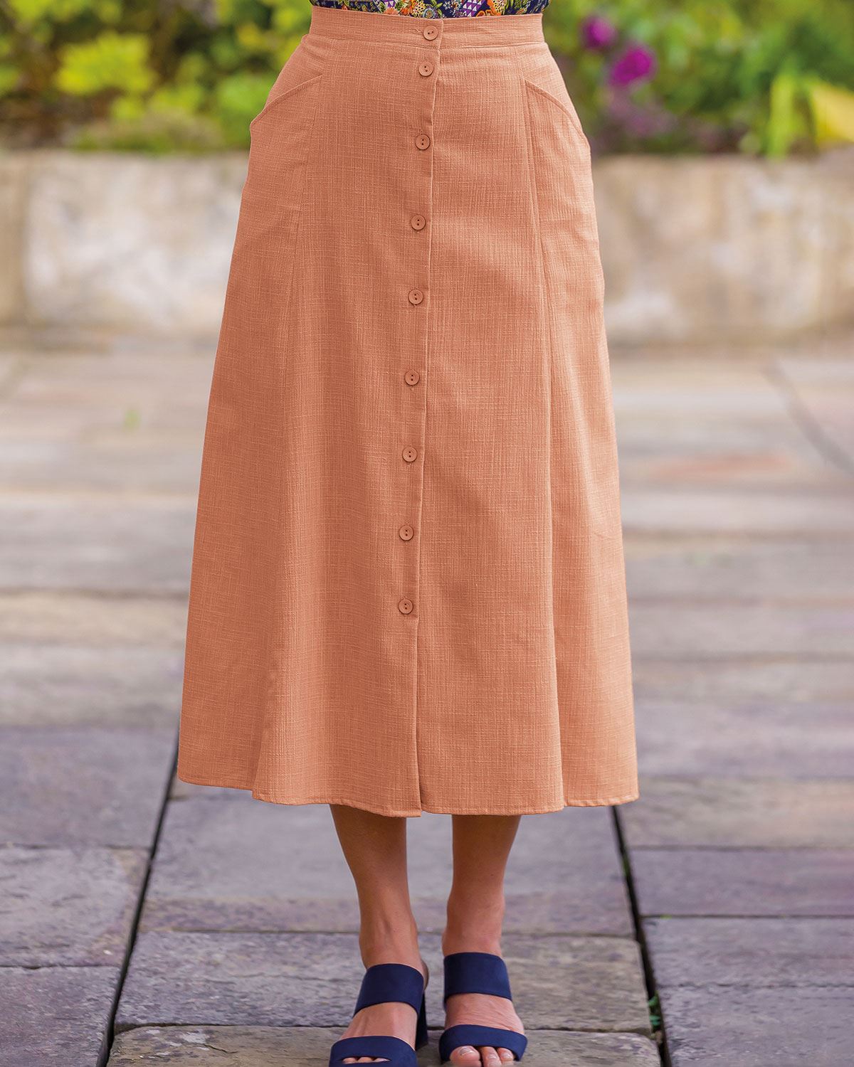 Polly Skirt - Peach Melba - Country Collection