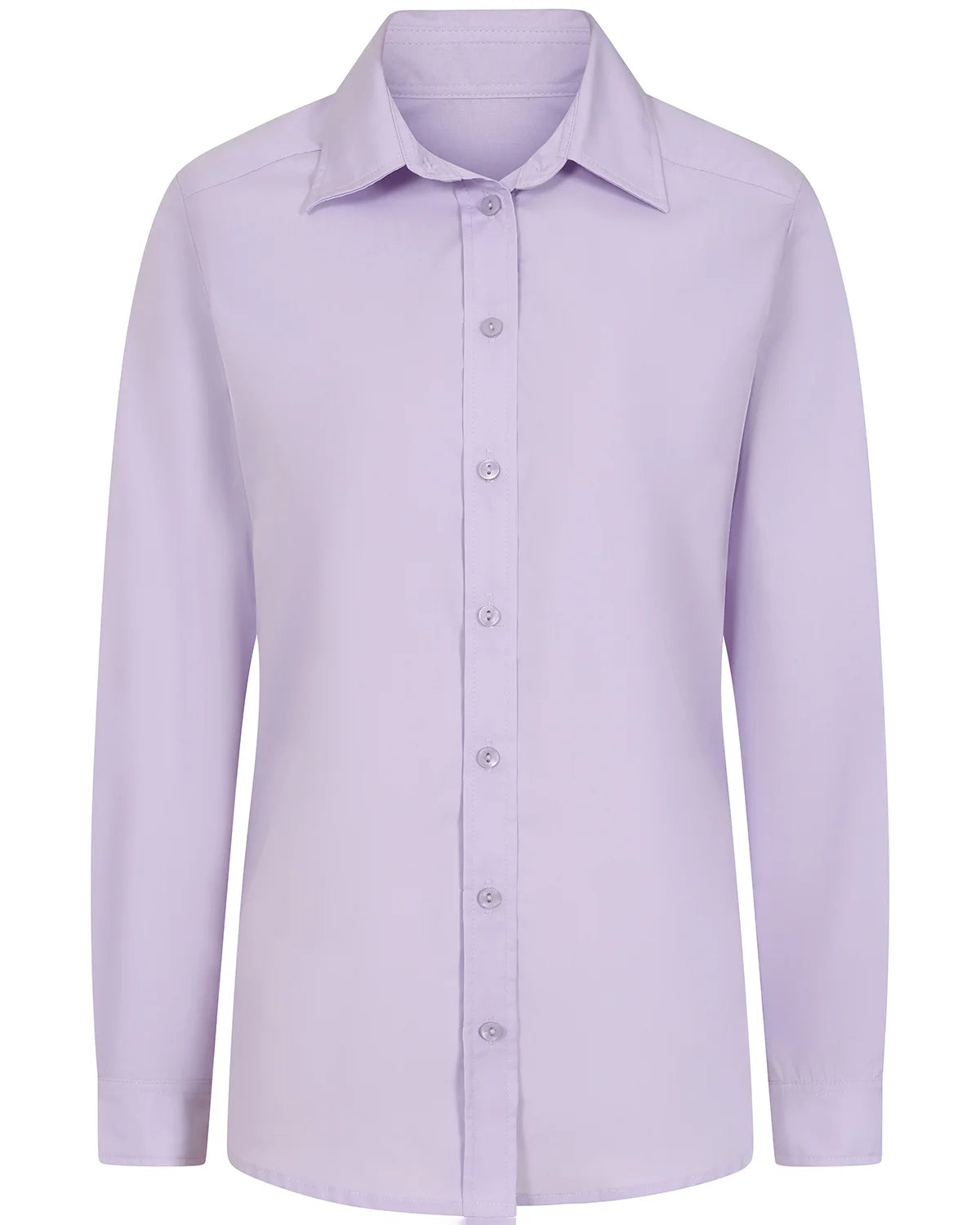 Ladies’ Easycare Polycotton Long Sleeve Shirt – Lilac