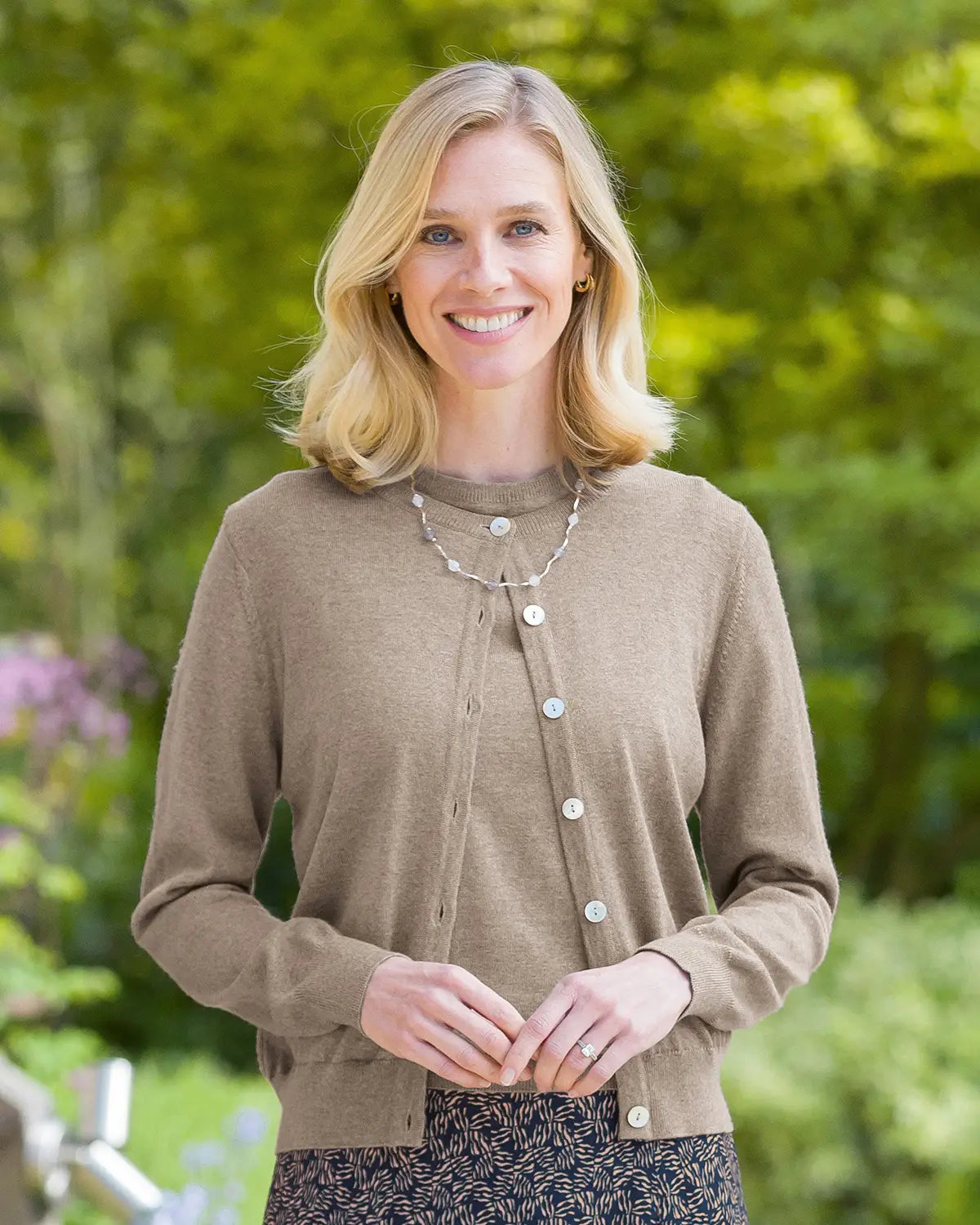 Ladies’ Pure Merino Wool Short Sleeve Crew Jumper – Tawny
