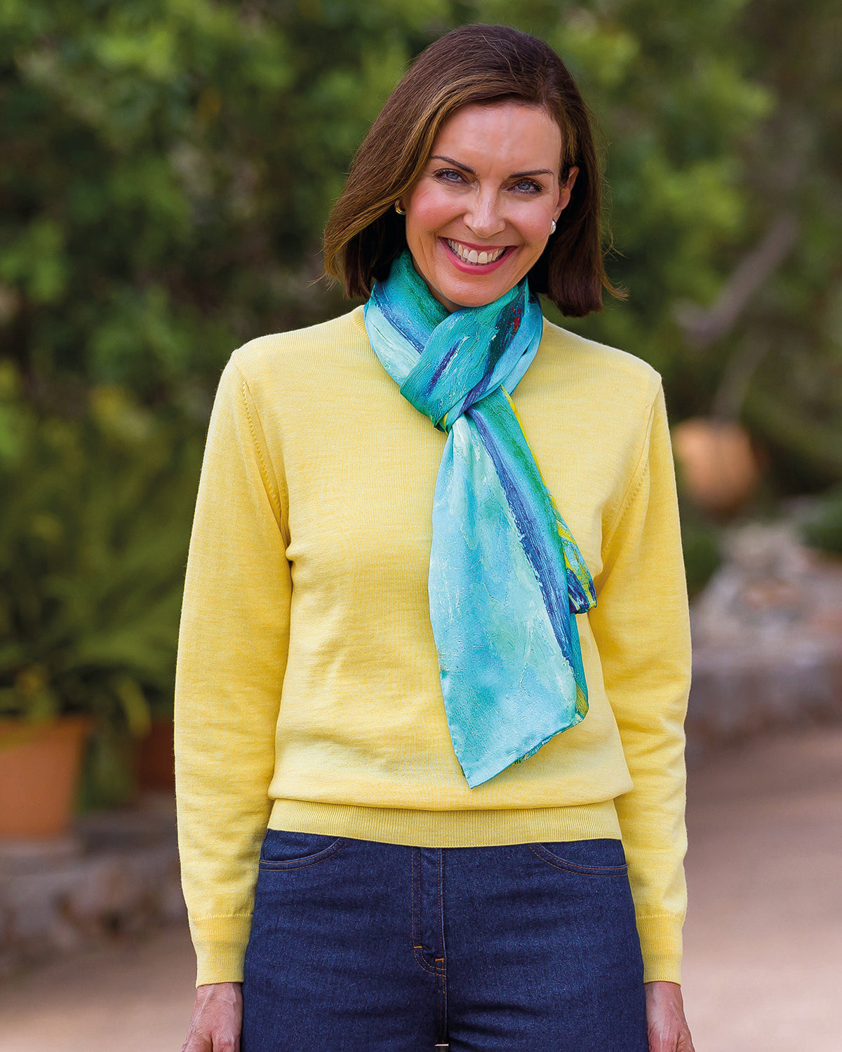 Ladies’ Pure Merino Wool Crew Neck Jumper – Lemon