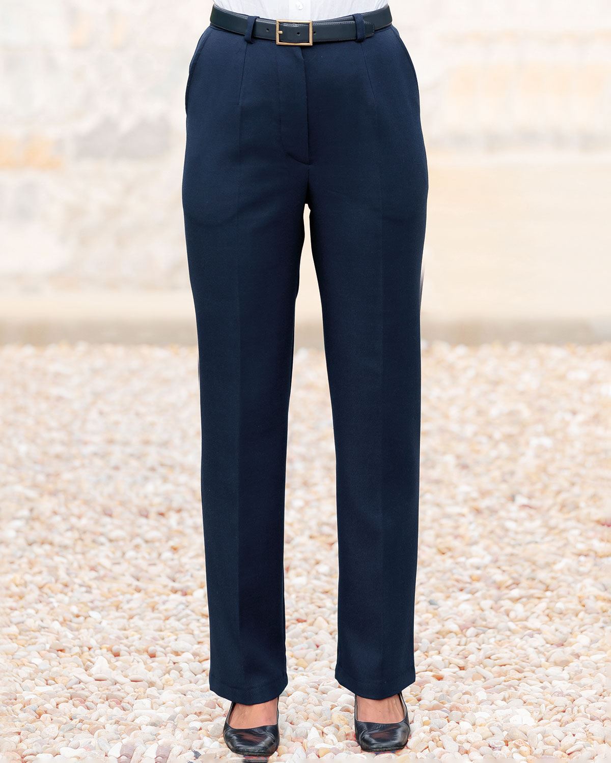 Navy Double Layer Trousers - Navy - Country Collection