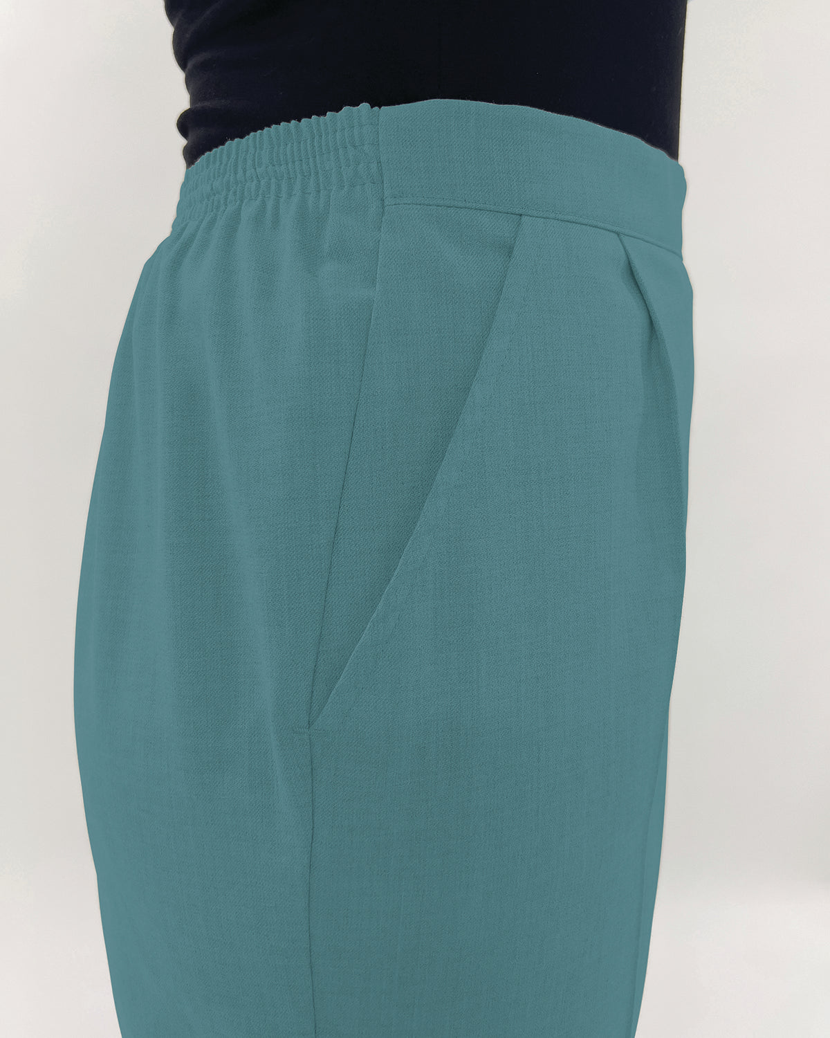 Ladies’ Sandown Wool Blend Pull-On Trousers – Ocean