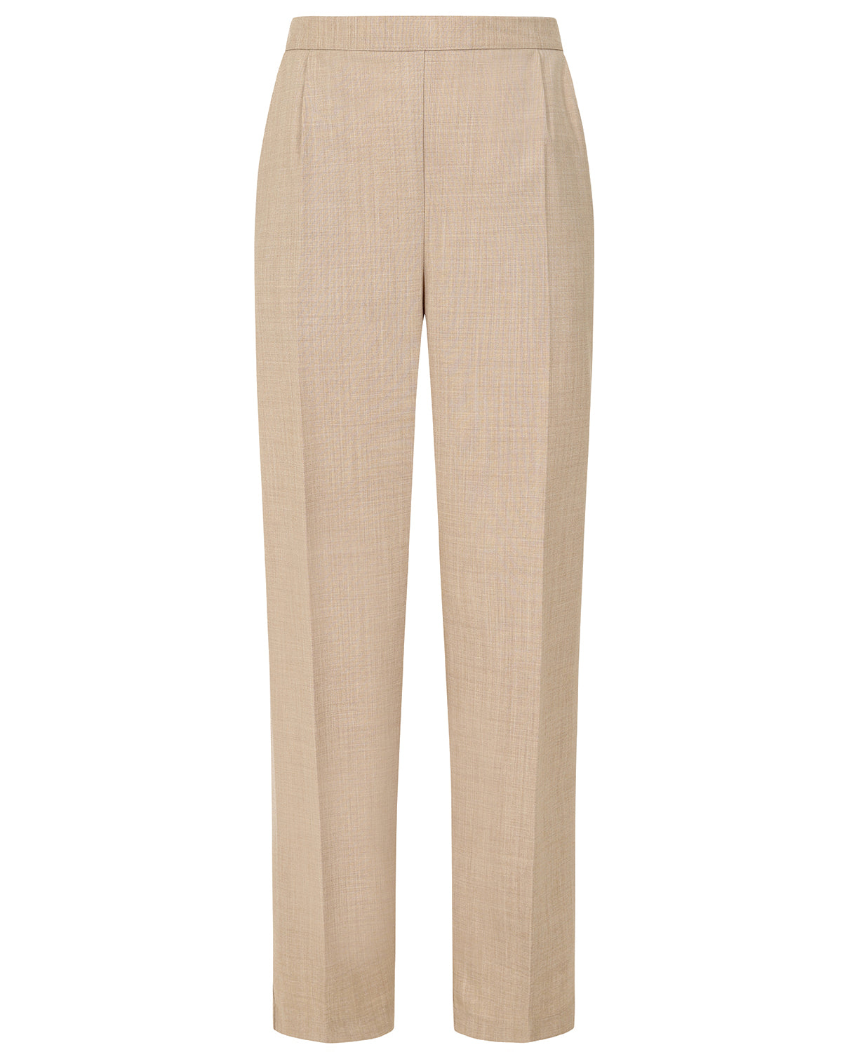 Ladies’ Sandown Wool Blend Pull-On Trousers – Stone