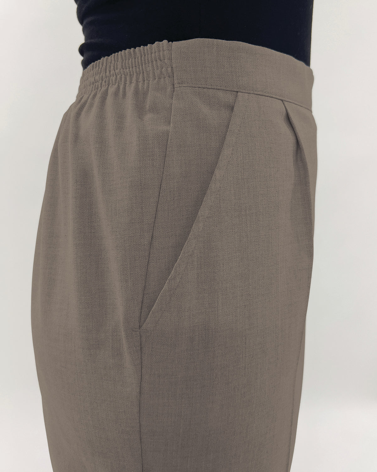 Ladies’ Sandown Wool Blend Pull-On Trousers – Tawny