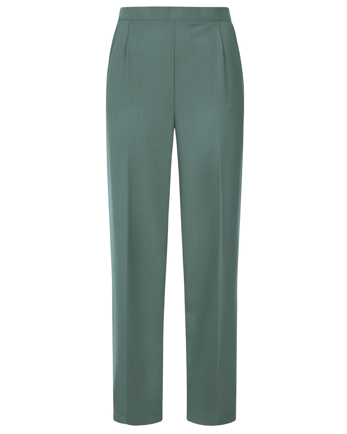 Ladies’ Sandown Wool Blend Pull-On Trousers – Thyme