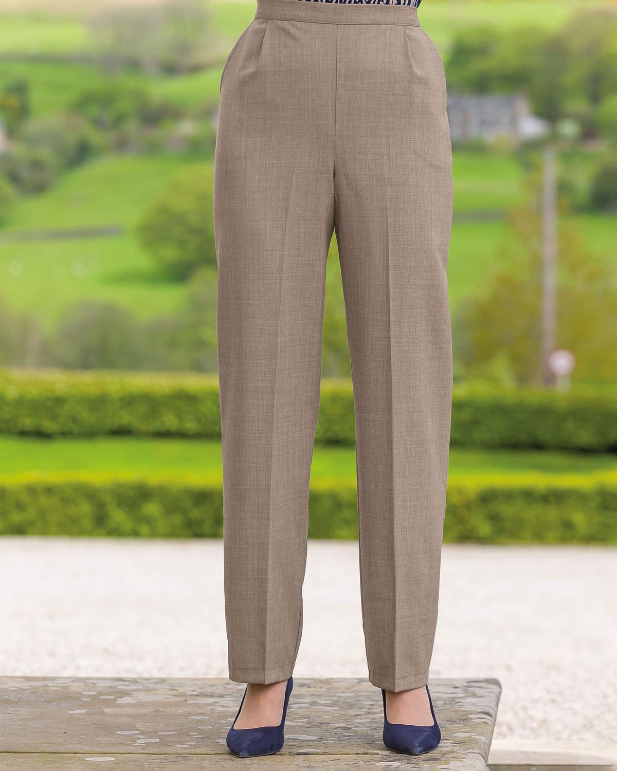 Sandown Pull On Trousers - Tawny - Country Collection