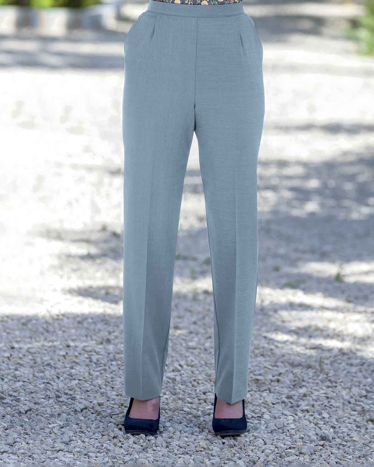 Sandown Pull On Trousers - Pale Blue - Country Collection