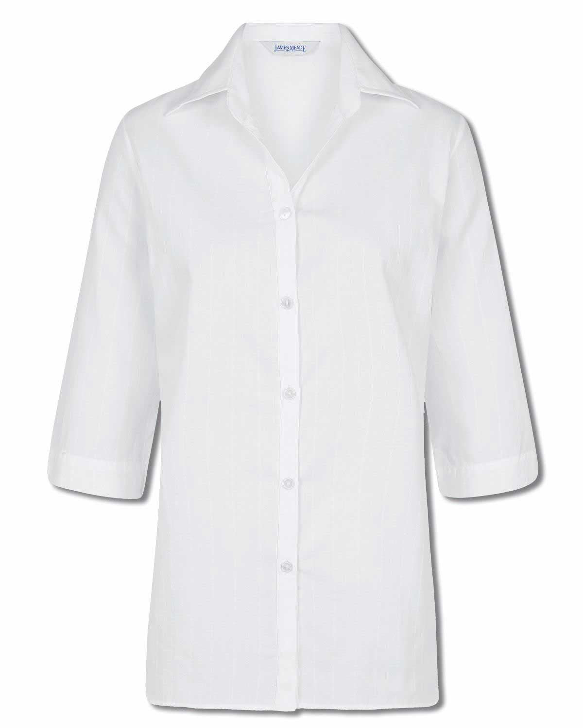 Judy Pure Cotton White Blouse - Image 2 - Country Collection