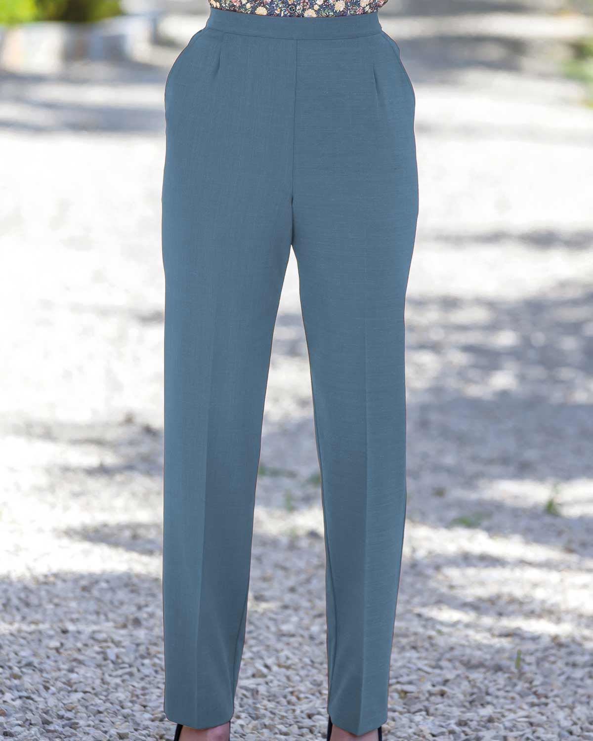 Sandown Pull On Trousers - Airforce Blue - Country Collection