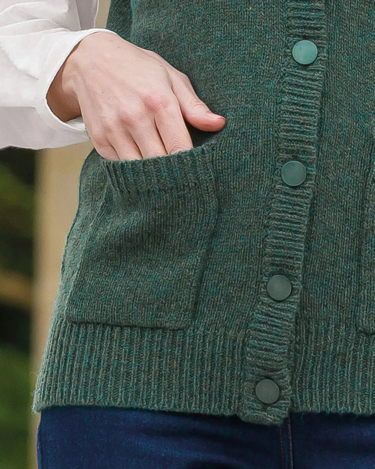 Ladies’ Pure Shetland Wool Waistcoat – Holly