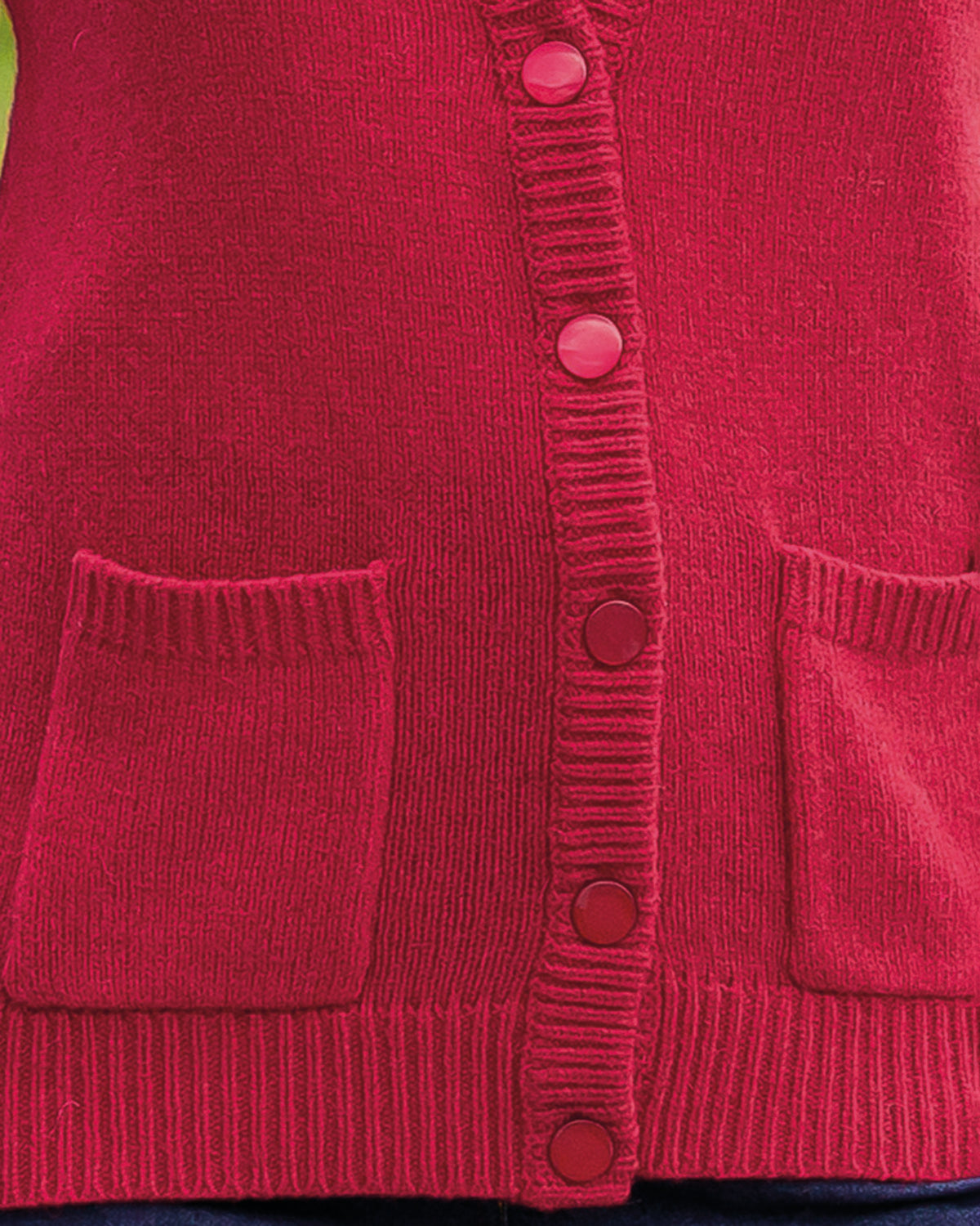 Ladies’ Pure Shetland Wool Waistcoat – Poppy