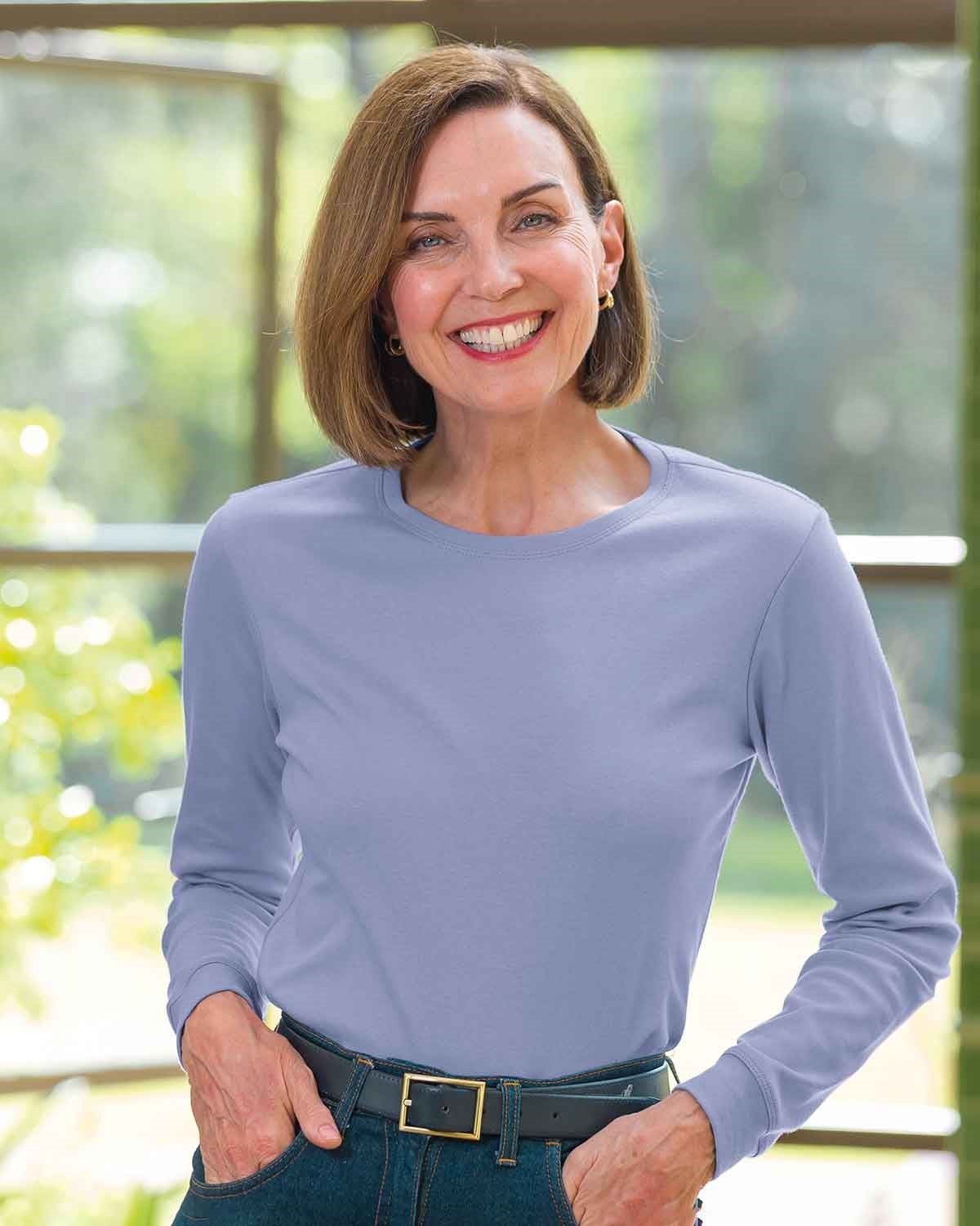 Pure Cotton Crew Neck - Dahlia - Country Collection