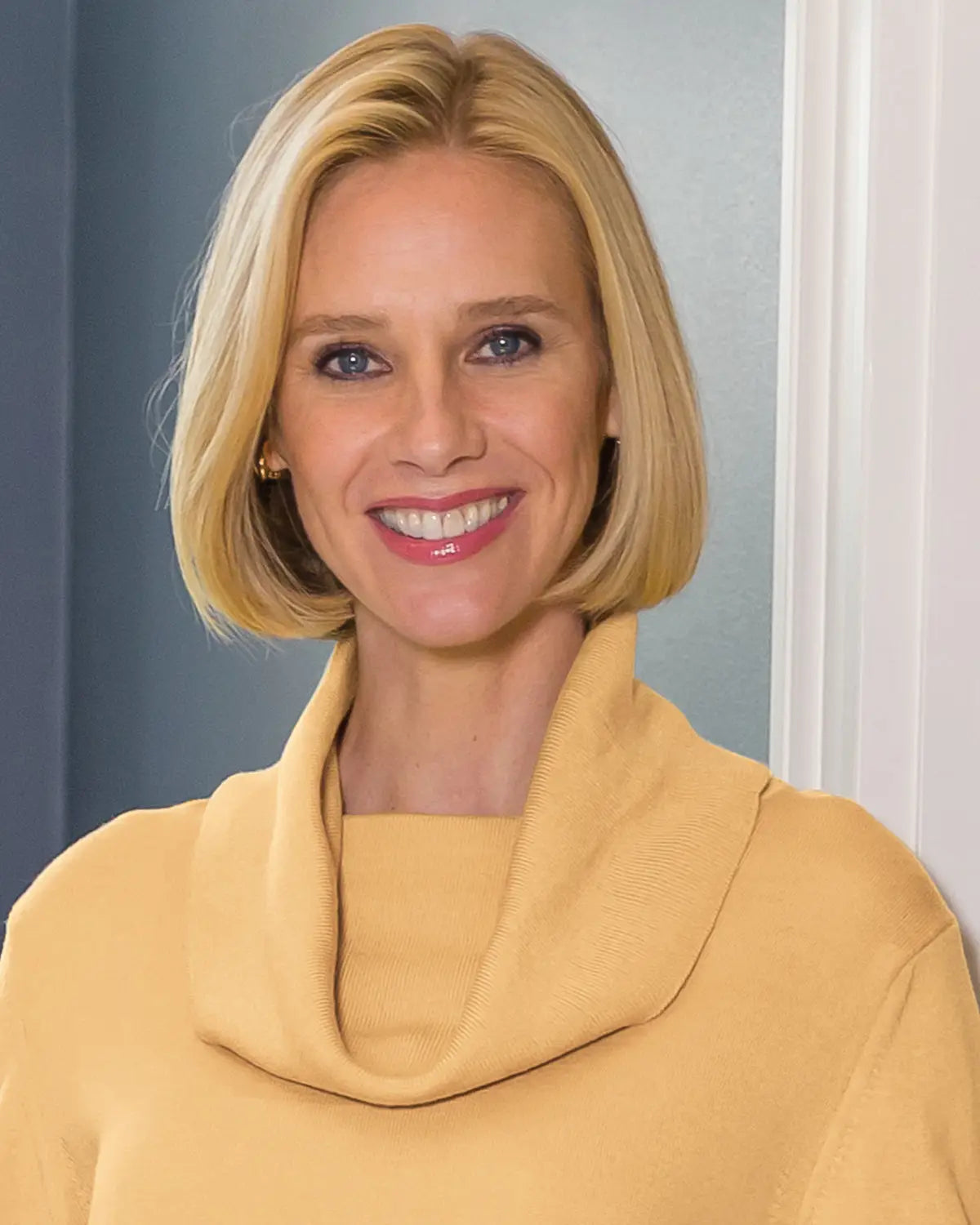 Ladies’ Pure Merino Wool Cowl Neck Jumper – Mimosa