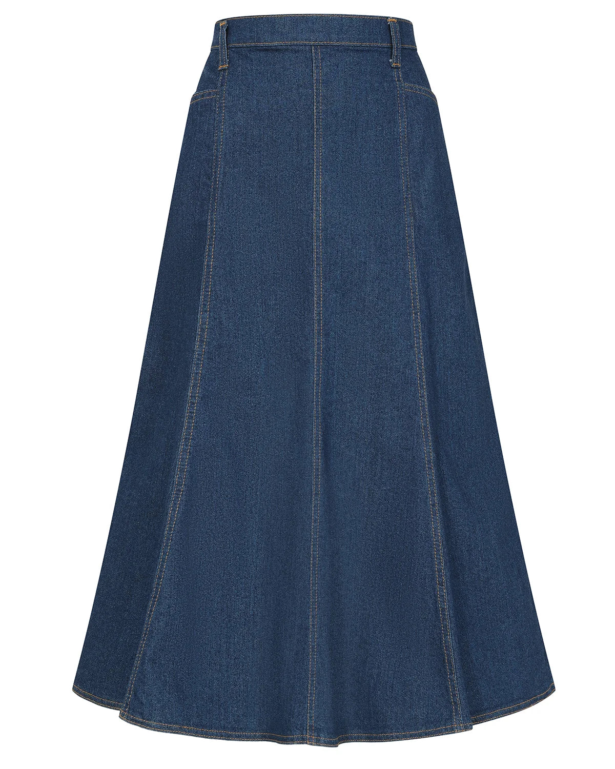 Ladies’ A-Line Denim Skirt – Indigo Blue