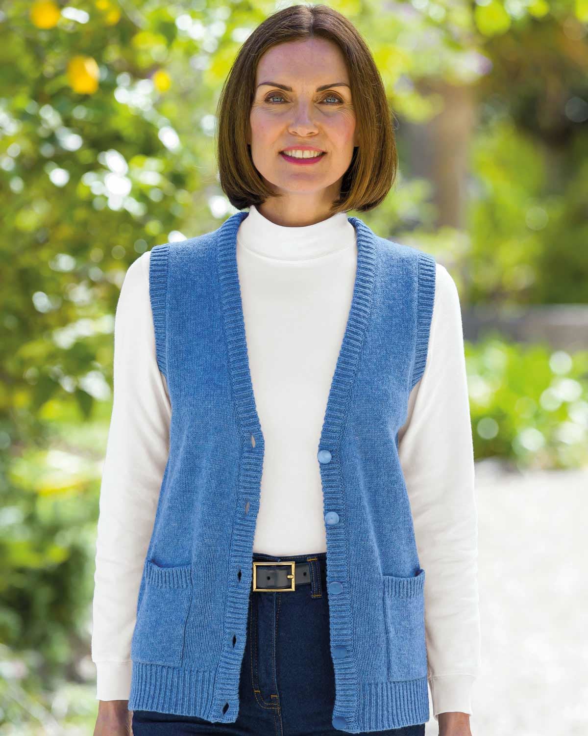 Shetland Waistcoat - Cornflower - Country Collection