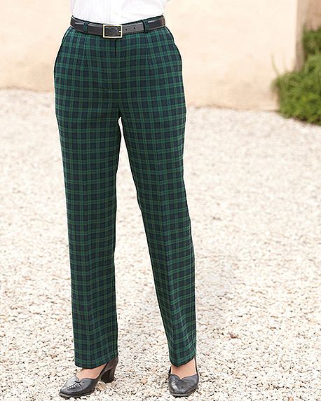 Blackwatch Double Layer Trousers - Navy/Green - Country Collection