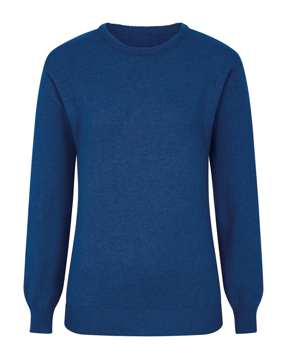 Ladies’ Pure Lambswool Crew Neck Jumper – Cobalt