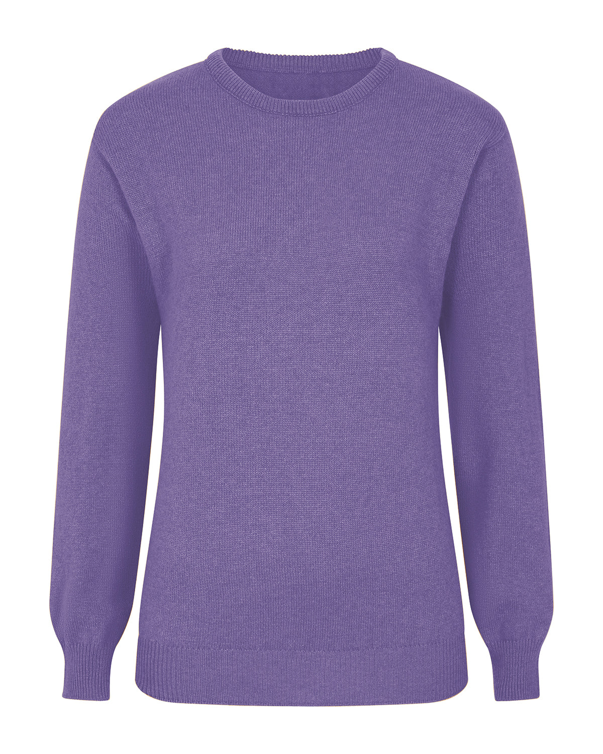 Lambswool Crew Neck Jumper - Heather