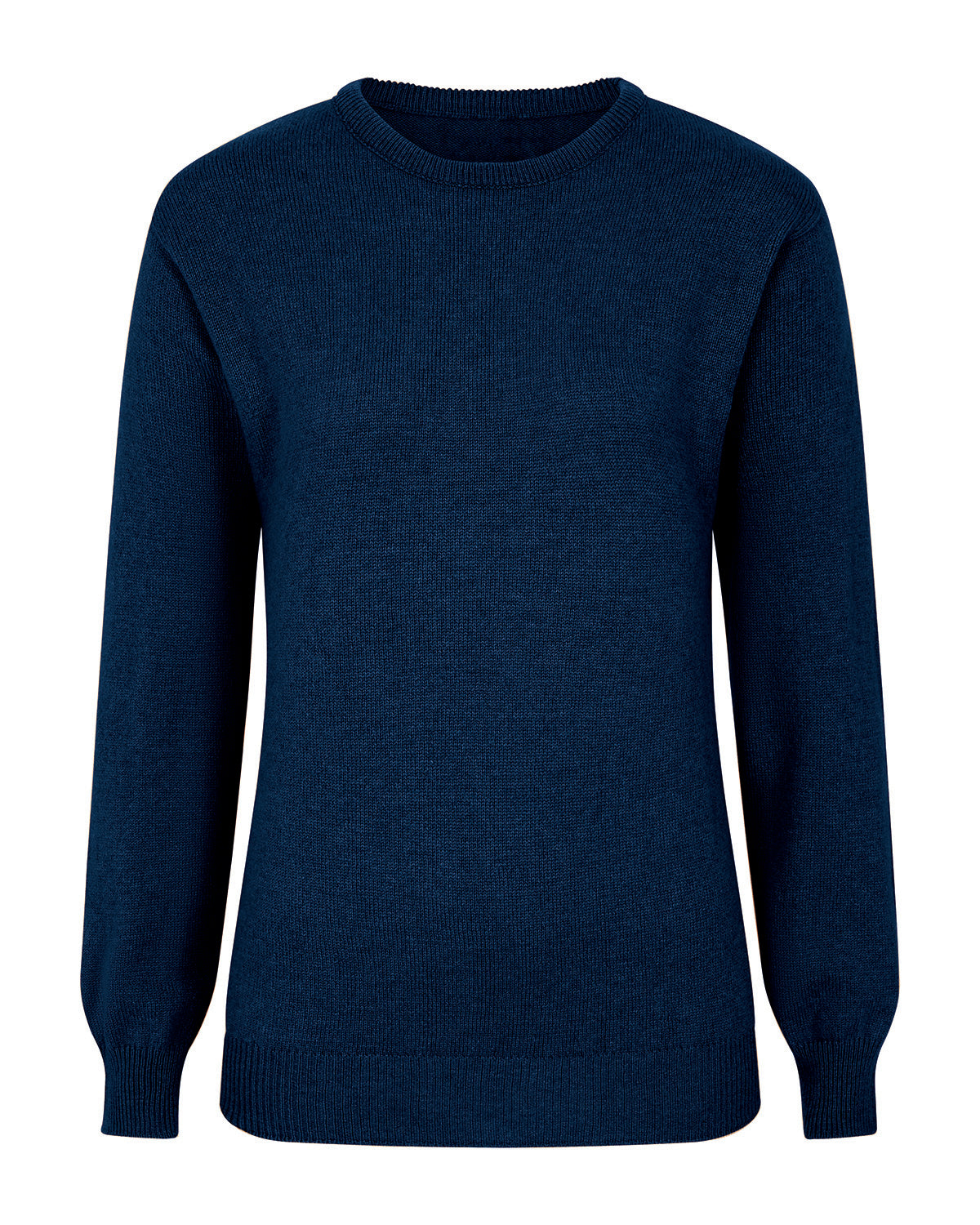 Ladies’ Pure Lambswool Crew Neck Jumper – Navy