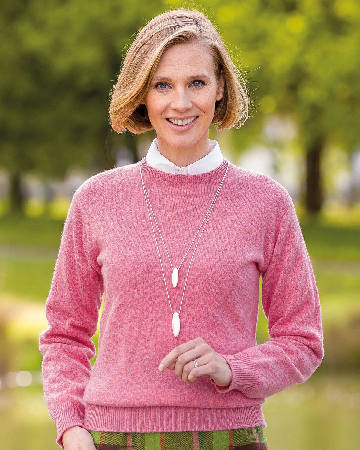 Lambswool Crew Neck Jumper - Nougat - Country Collection