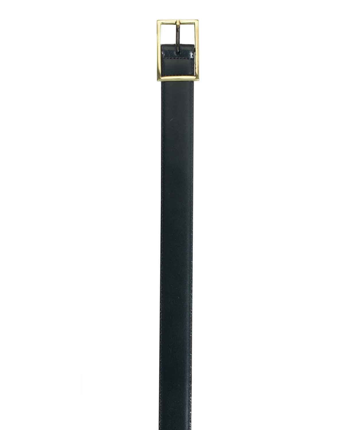 Womens Navy Leather Belt - Image 2 - Country Collection