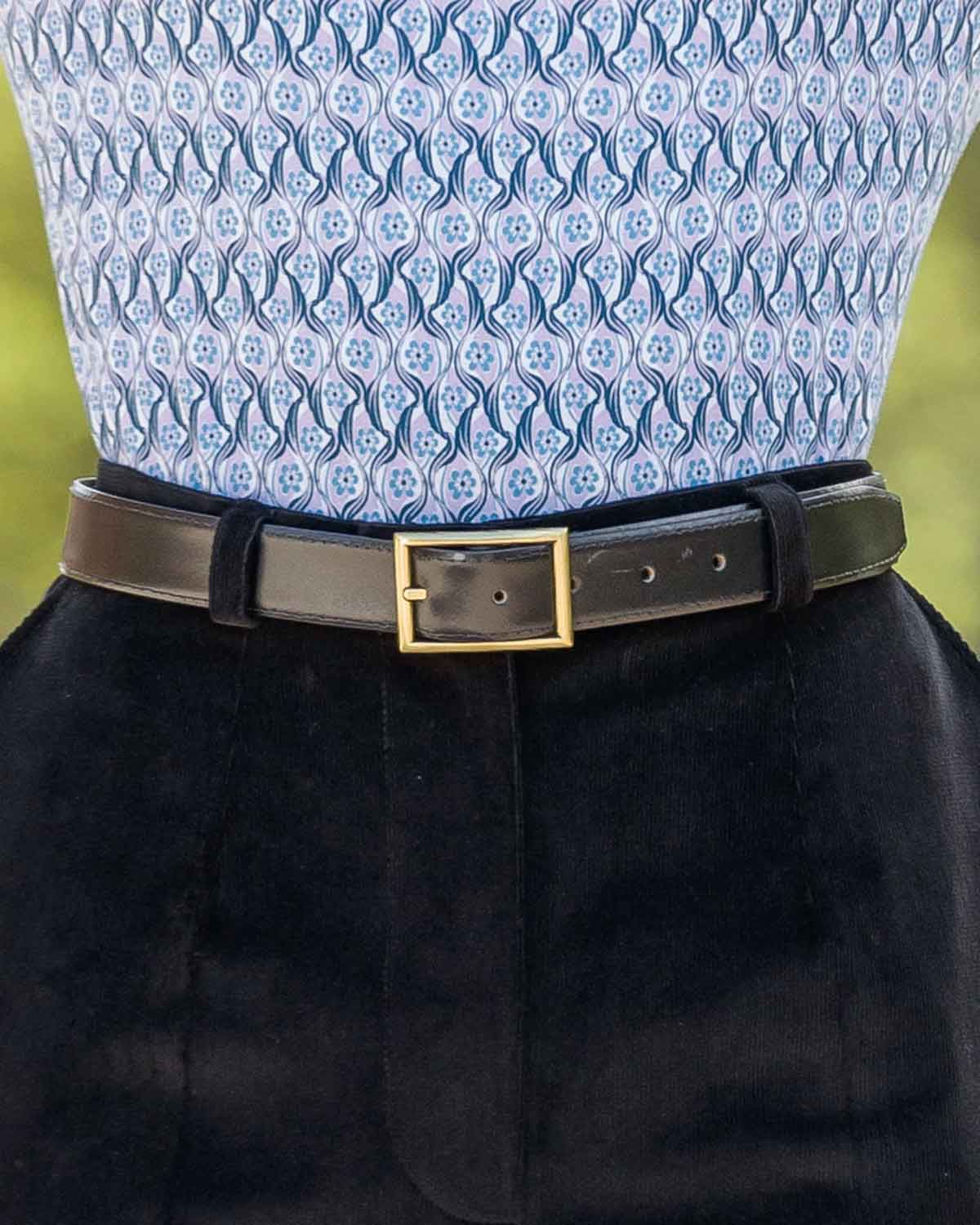 Womens Leather Belt - Black - Country Collection