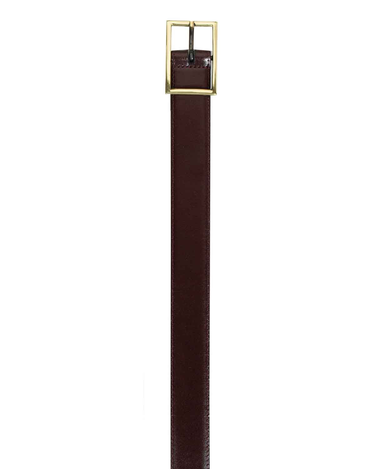 Womens Brown Leather Belt - Image 2 - Country Collection