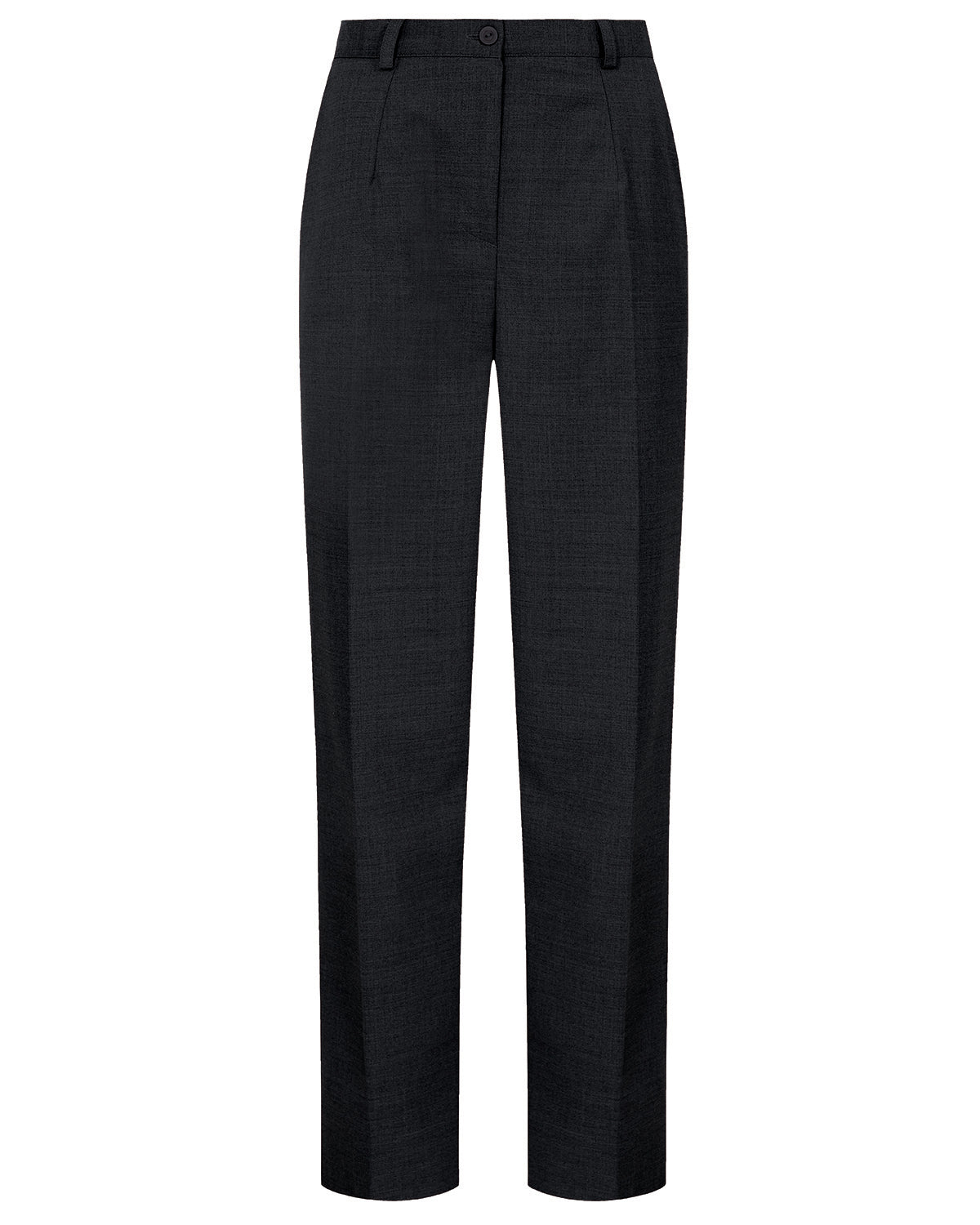 Ladies’ Sandown Wool Blend Straight Leg Trousers – Black