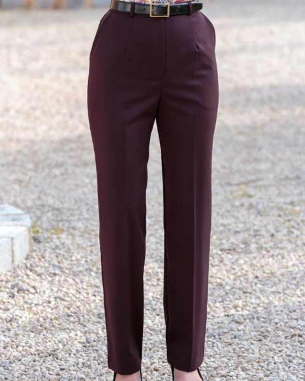 Sandown Trousers  Ladies - Damson - Country Collection